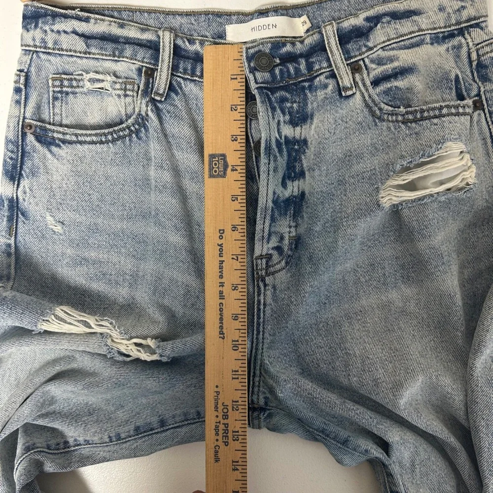 Hidden Jeans Wide Leg Women‎ 29 Light Blue Distressed Raw Hem HD9109D-M